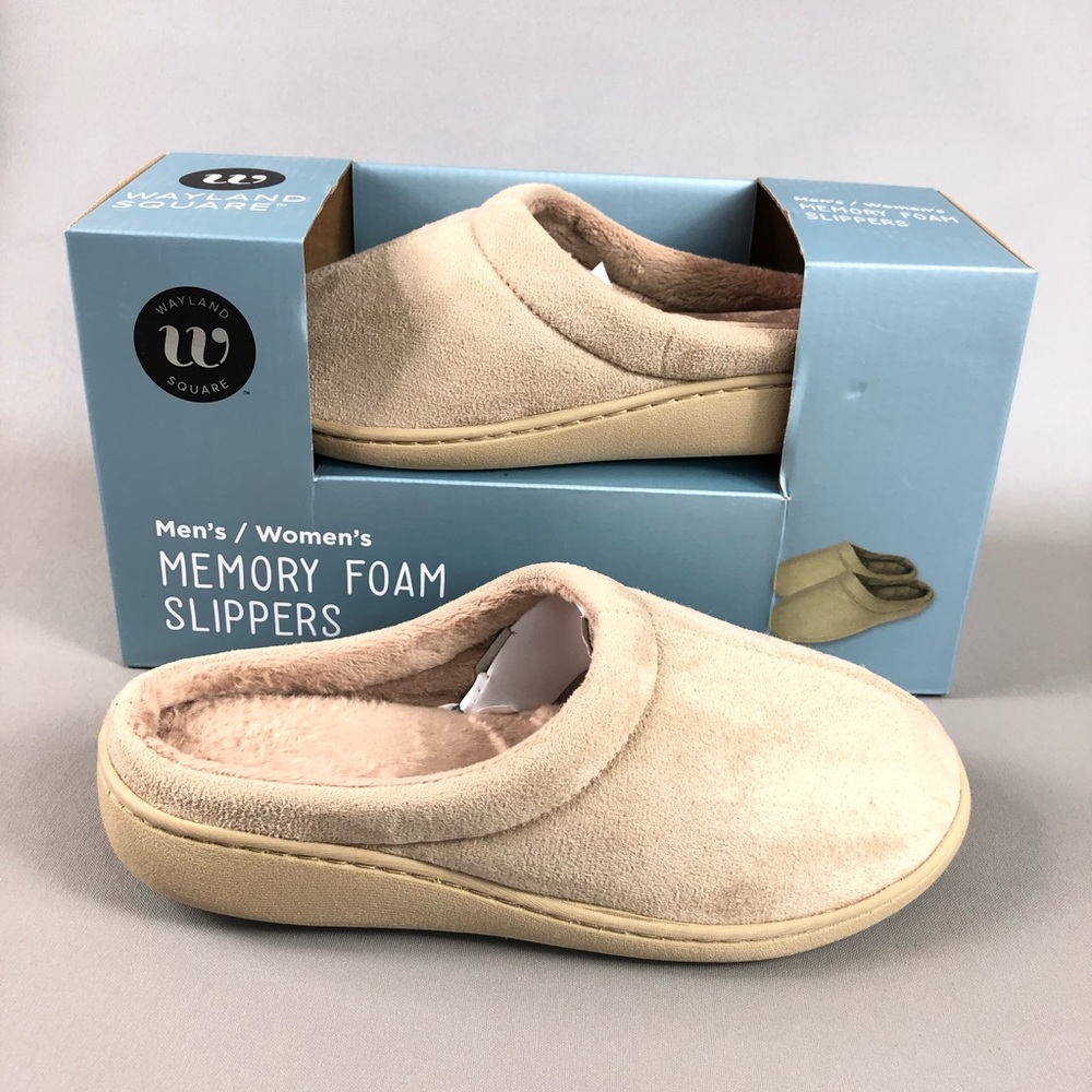 Wayland Square Unisex Memory Foam Slippers
